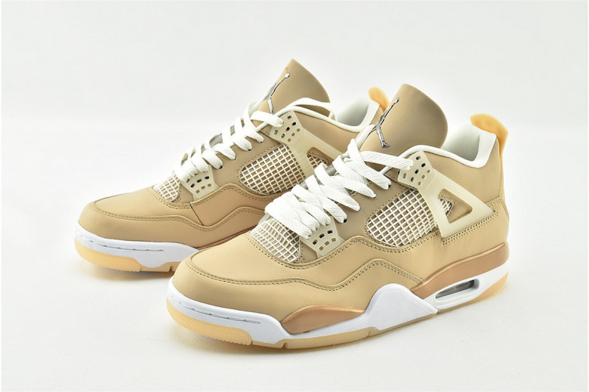 Dj0675 200 Air Jordan 4 Shimmer Bronze Eclipse Orange Quartz Metallic Silver Womens And Mens Aj4 2671